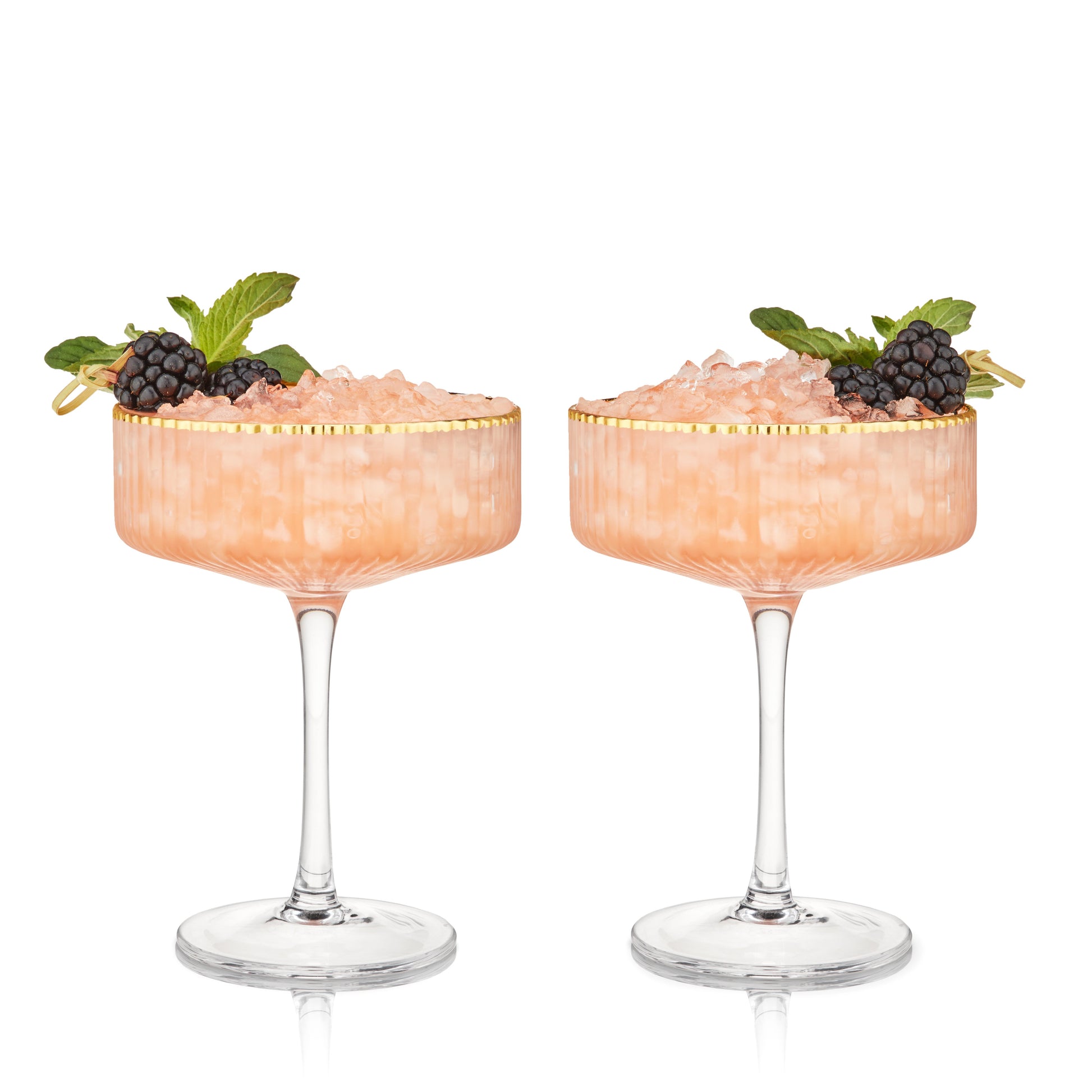 Meridian Crystal Coupe Glasses, Set of 2