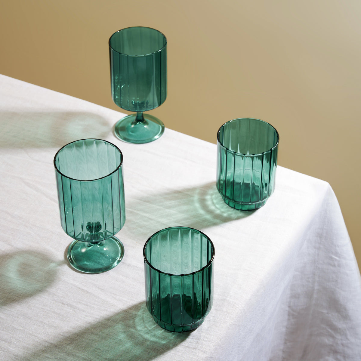 Malachite Optic Tumblers, Set of 2