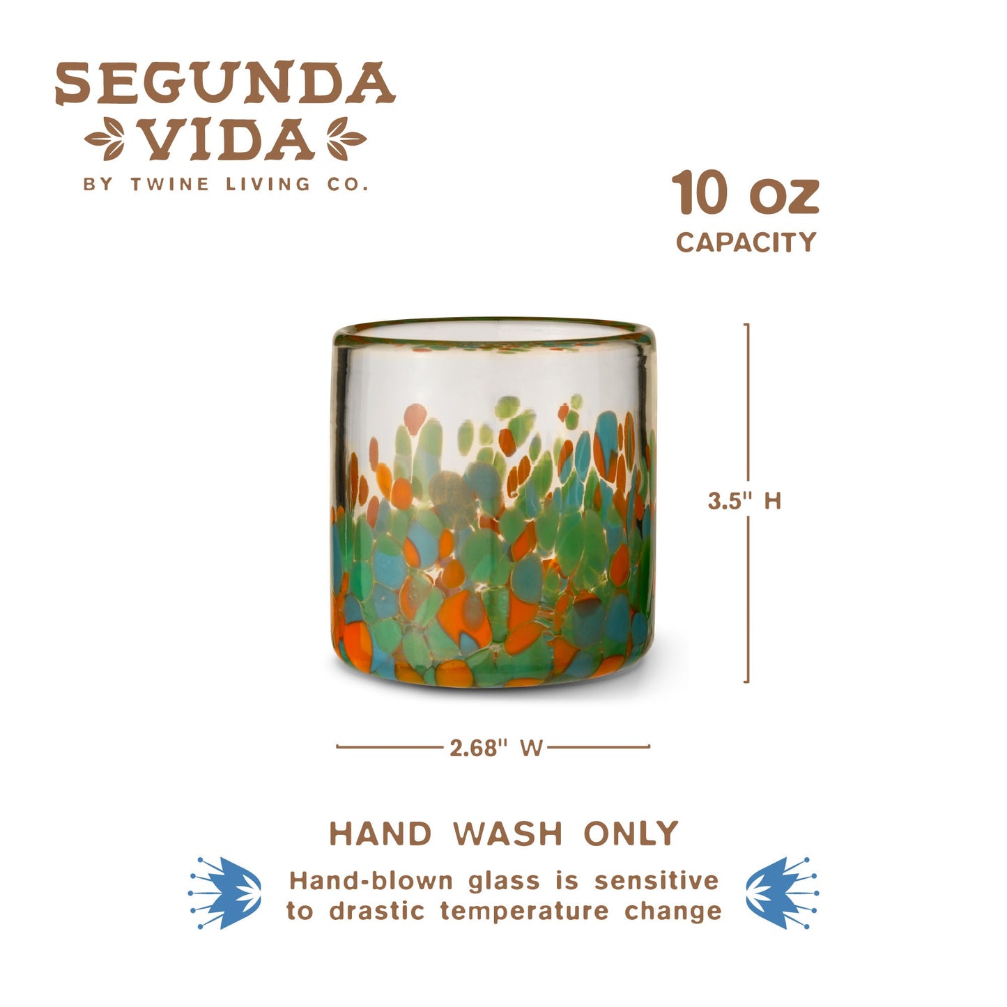 Segunda Vida Viajar Short Tumblers, Set of 2