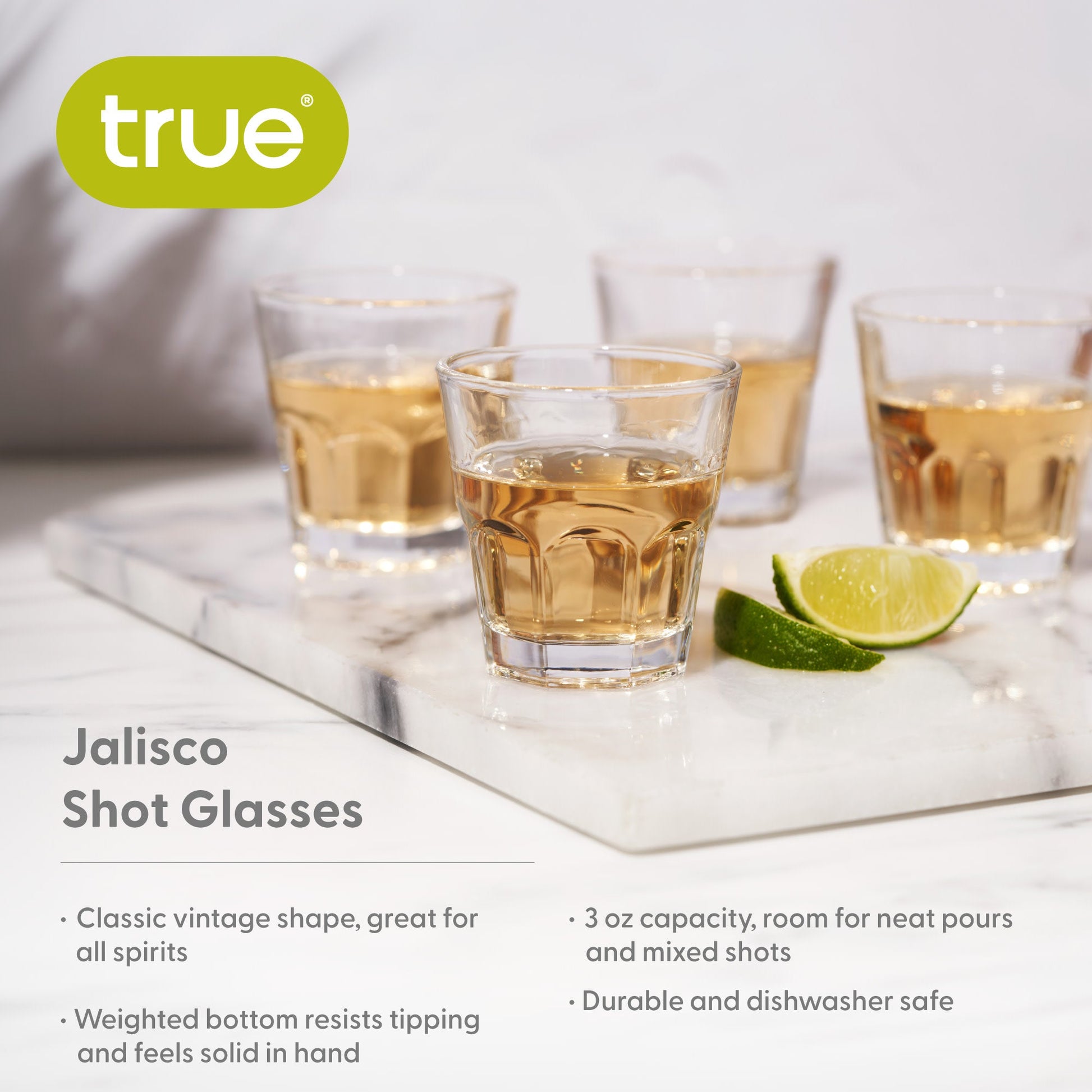 Jalisco 3 oz Shot Glasses, Set of 6