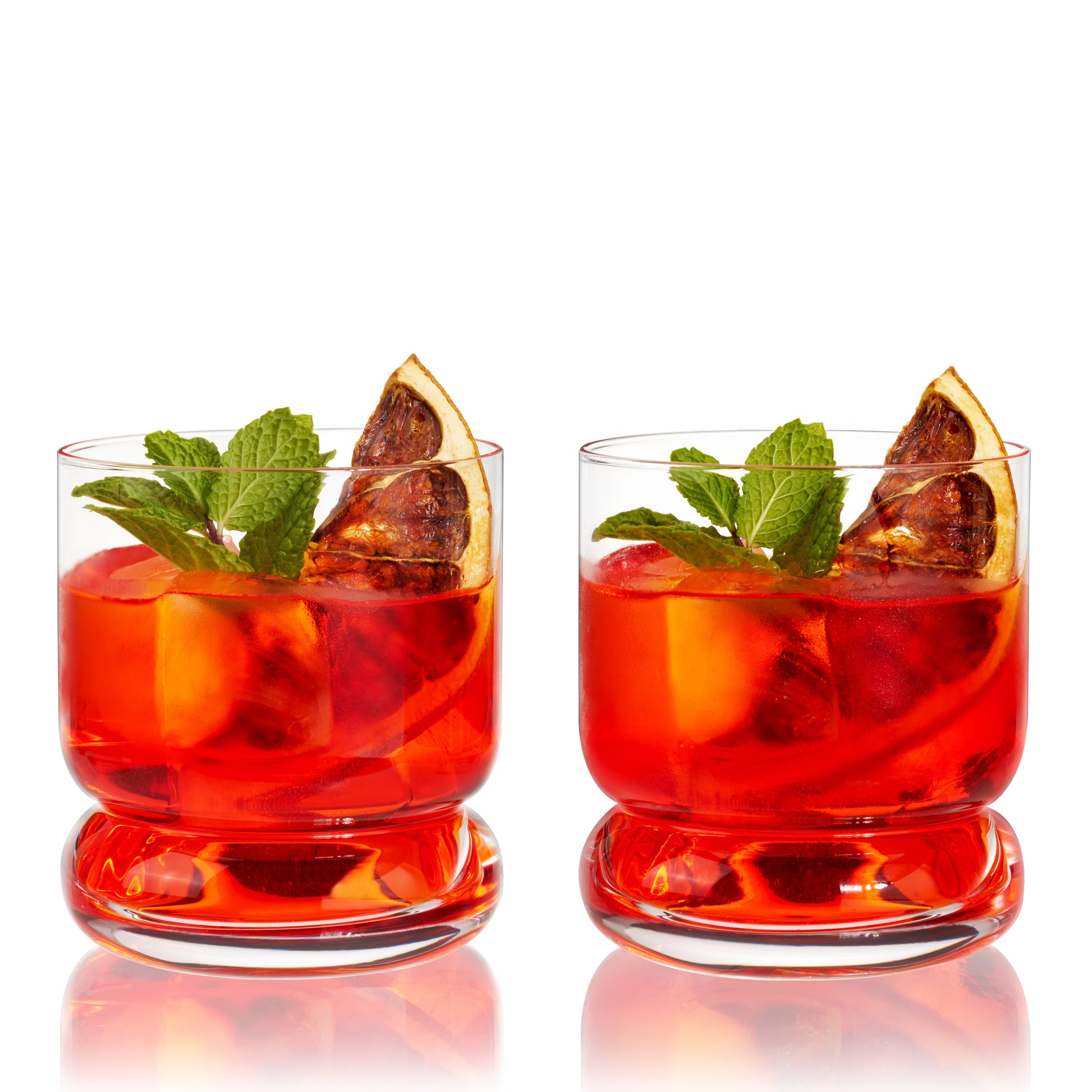 Mercury Crystal Lowball Tumblers, Set of 2