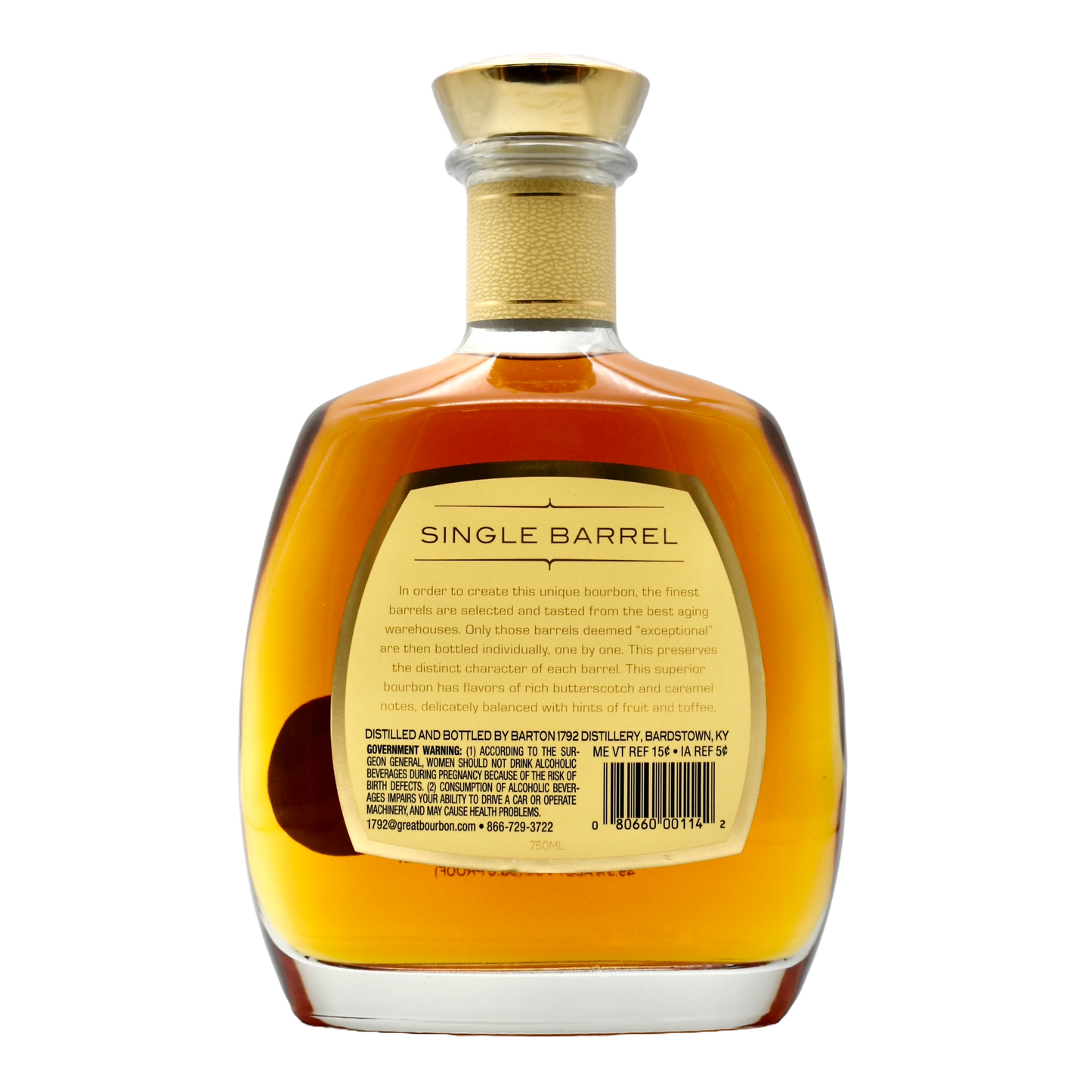 1792 Straight Bourbon Single Barrel 750ml [Barrel Select]