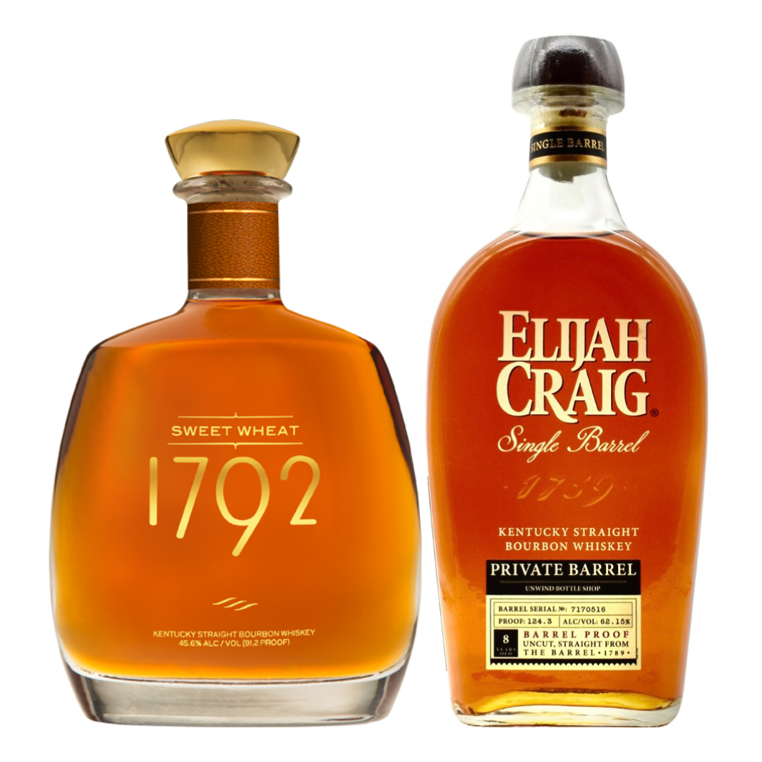 1792 Sweet Wheat Bourbon & Elijah Craig Store Pick Combo (2x750ml) [Limited Combo]