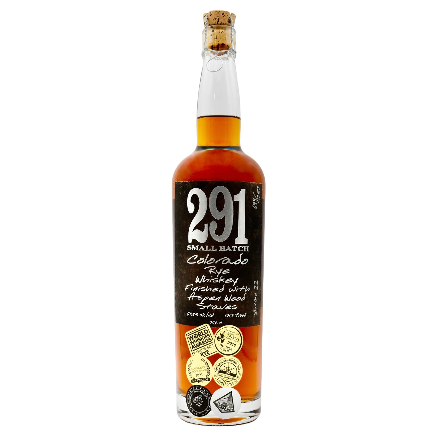 291 Colorado Rye Whiskey Small Batch 750ml