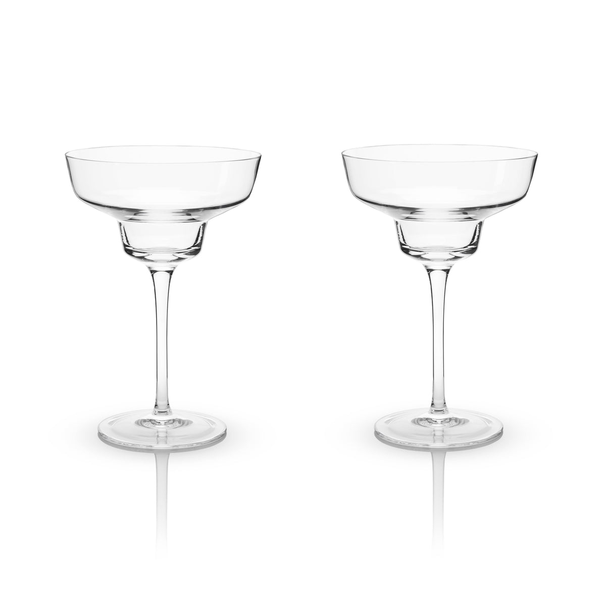 Raye Crystal Angled Margarita Glasses, Set of 2