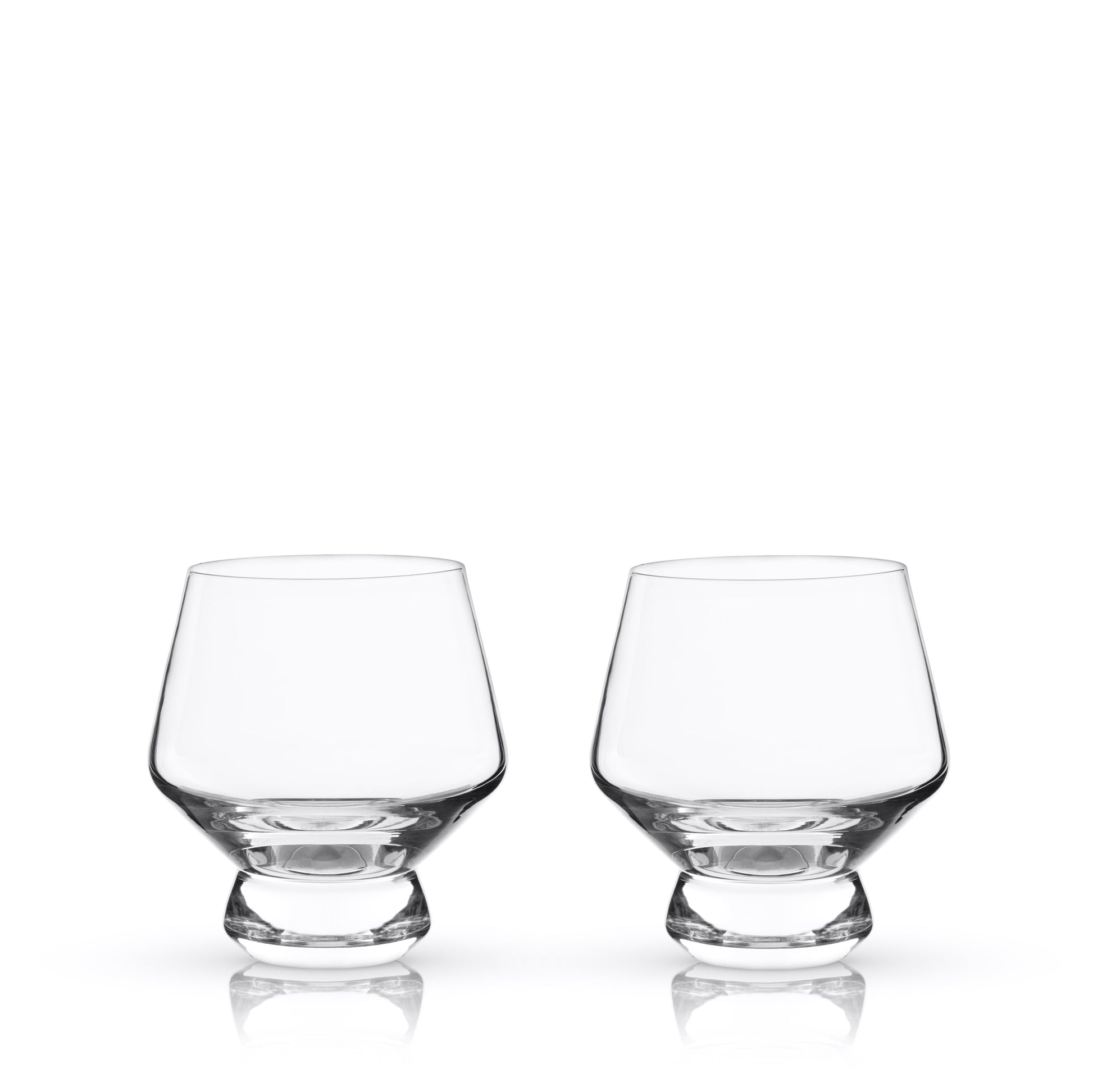Raye Footed Crystal Punch Glasses, Set of 2