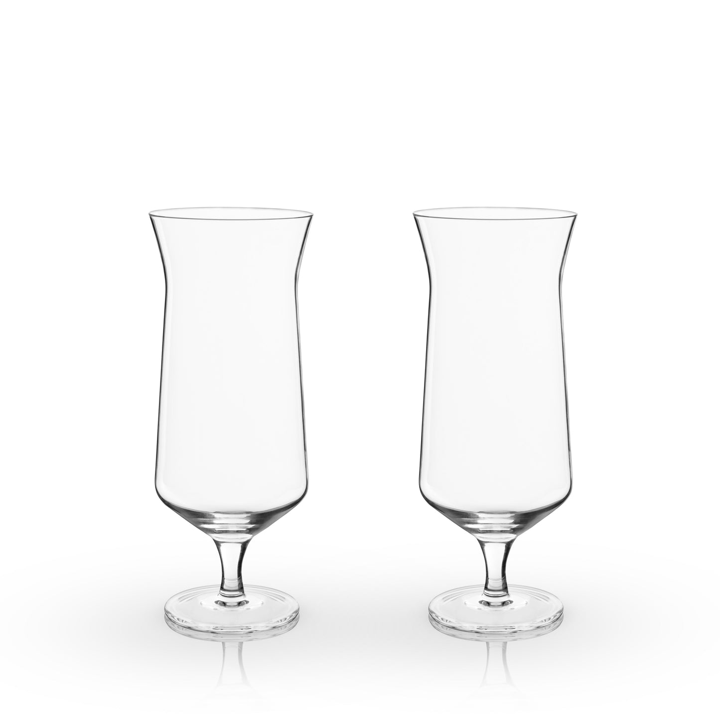 Raye Crystal Angled Hurricane Glasses, Set of 2