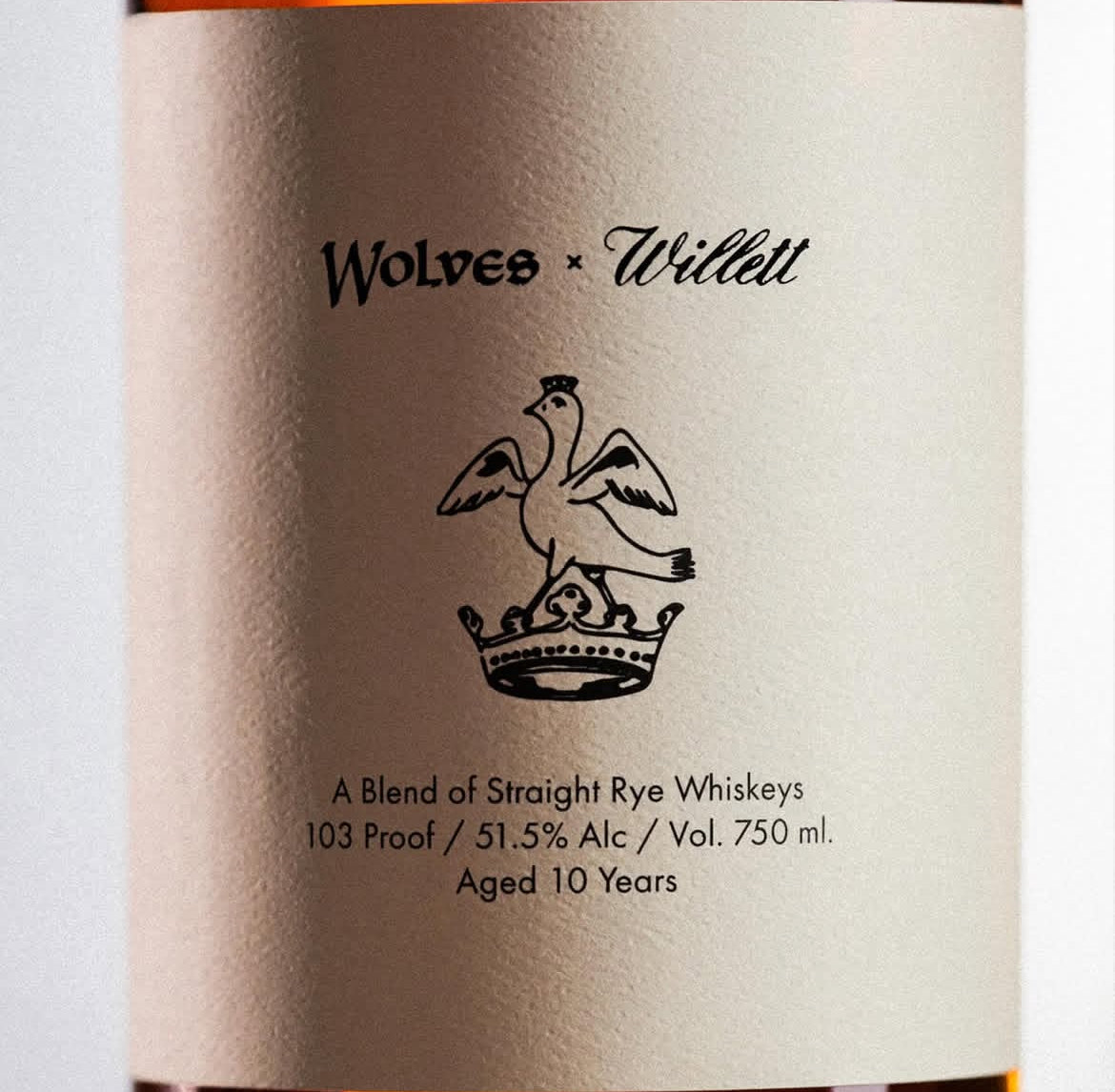 Wolves x Willett Rye Whiskey 750ml
