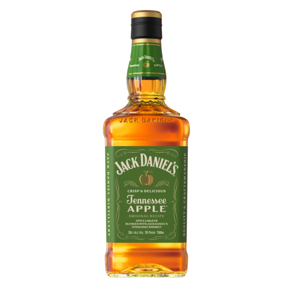 Jack Daniel's Tennessee Apple bottle, 750 mL, green label