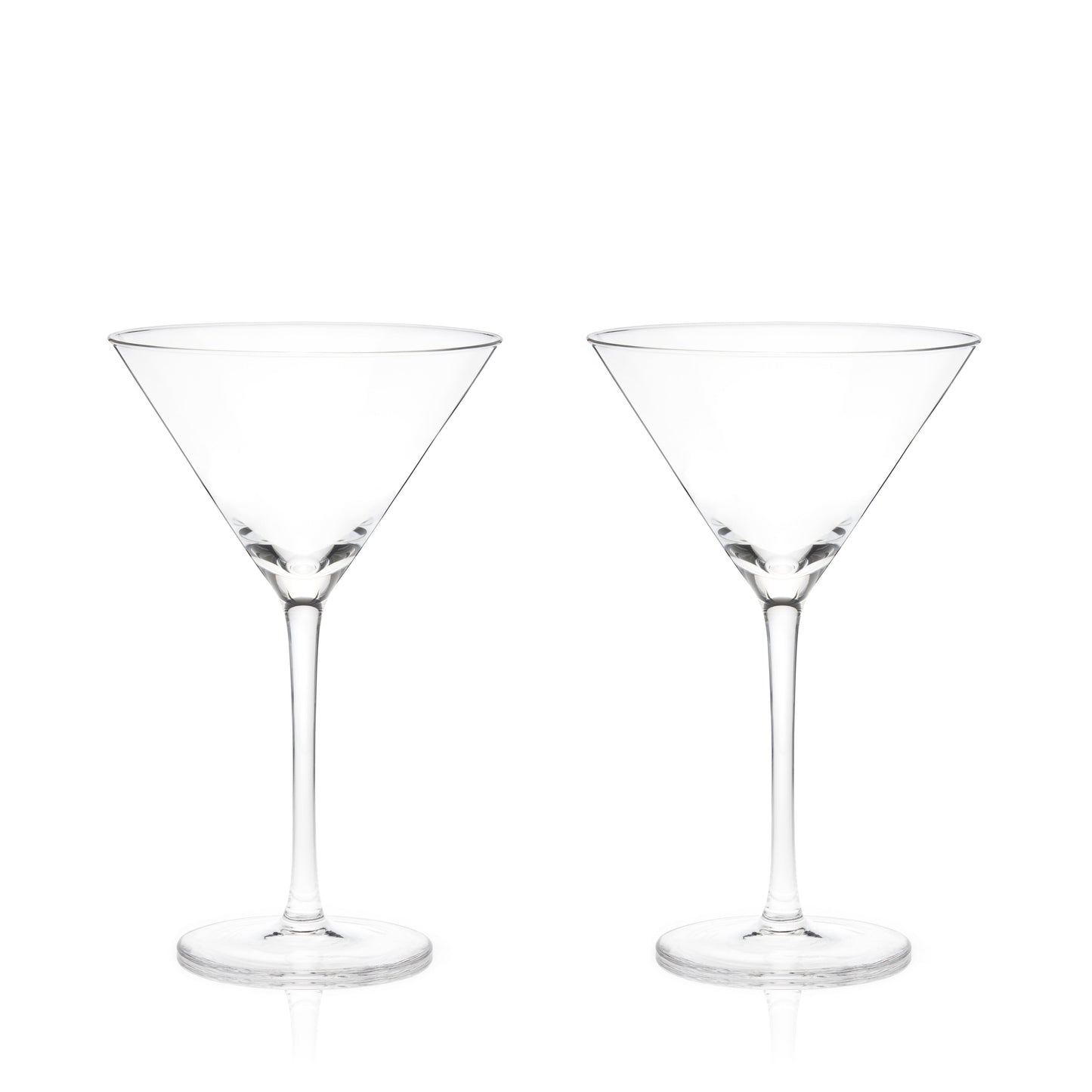 Raye Crystal Stemmed Martini Glasses, Set of 2