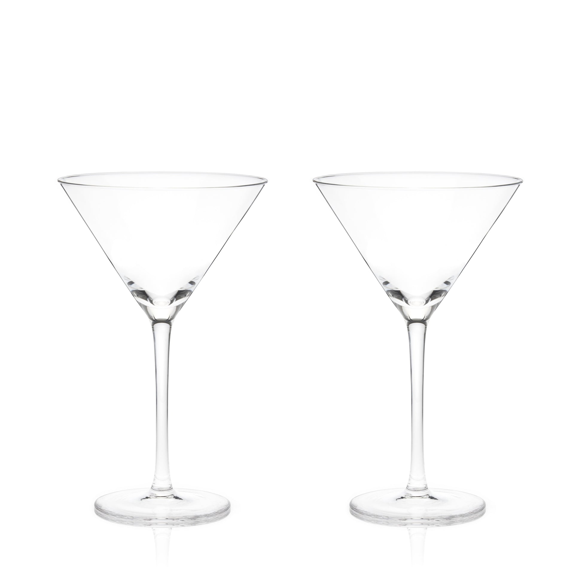 Raye Crystal Stemmed Martini Glasses, Set of 2
