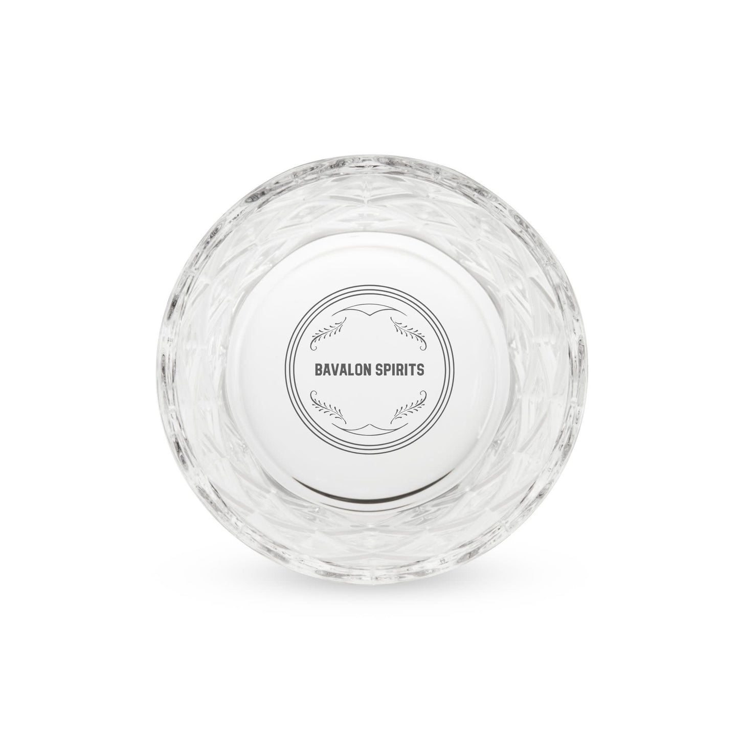 Scotch 11 oz  Diamond Cut Tumbler Glasses, Set of 4