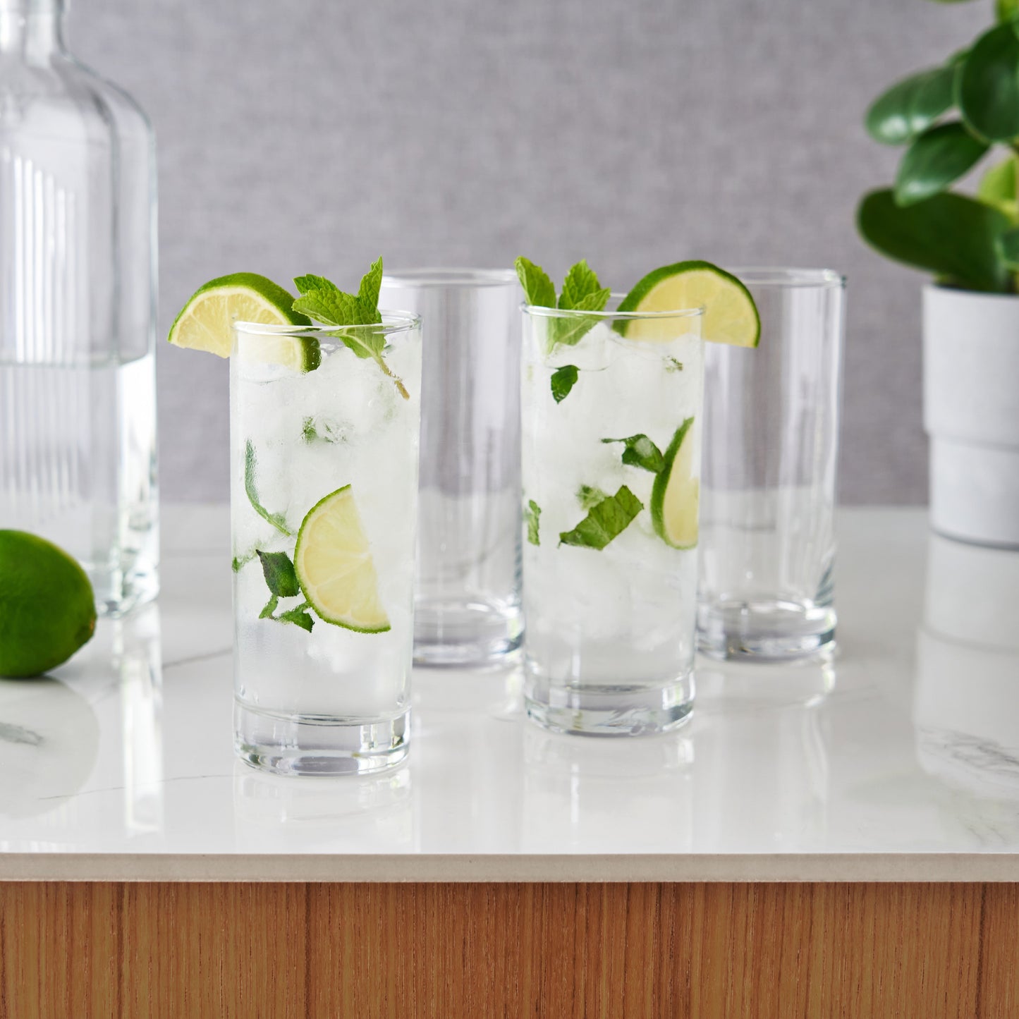 Highball 10 oz Cocktail Glasses, Set of 4