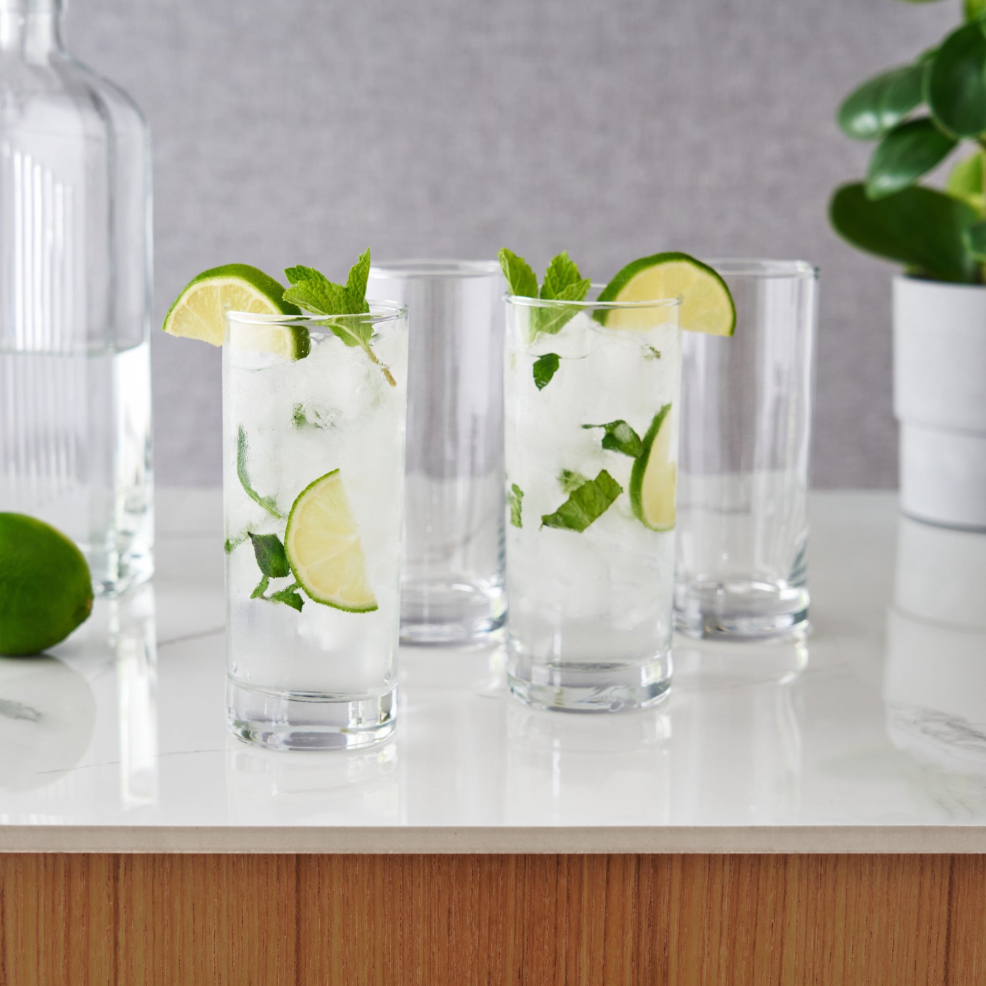 Highball 10 oz Cocktail Glasses, Set of 4