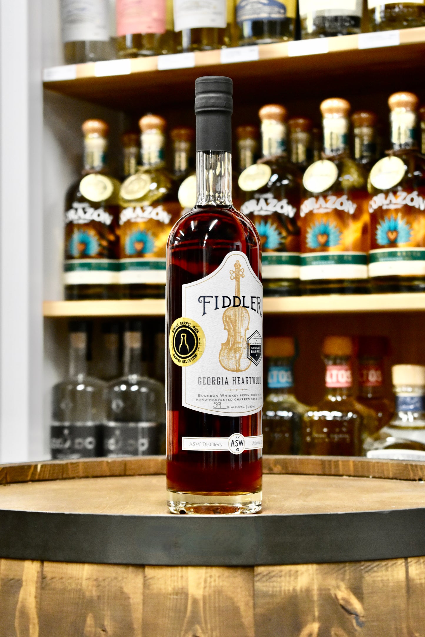 ASW Distillery Fiddler Heartwood Bourbon 750ml - Selected by Unwind