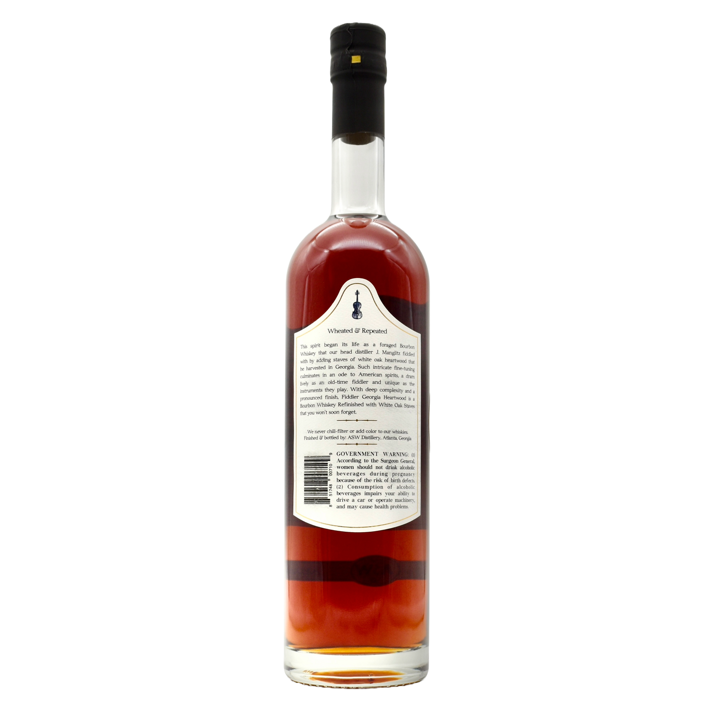 ASW Distillery Fiddler Heartwood Single Barrel Bourbon 750ml - Selected by Unwind