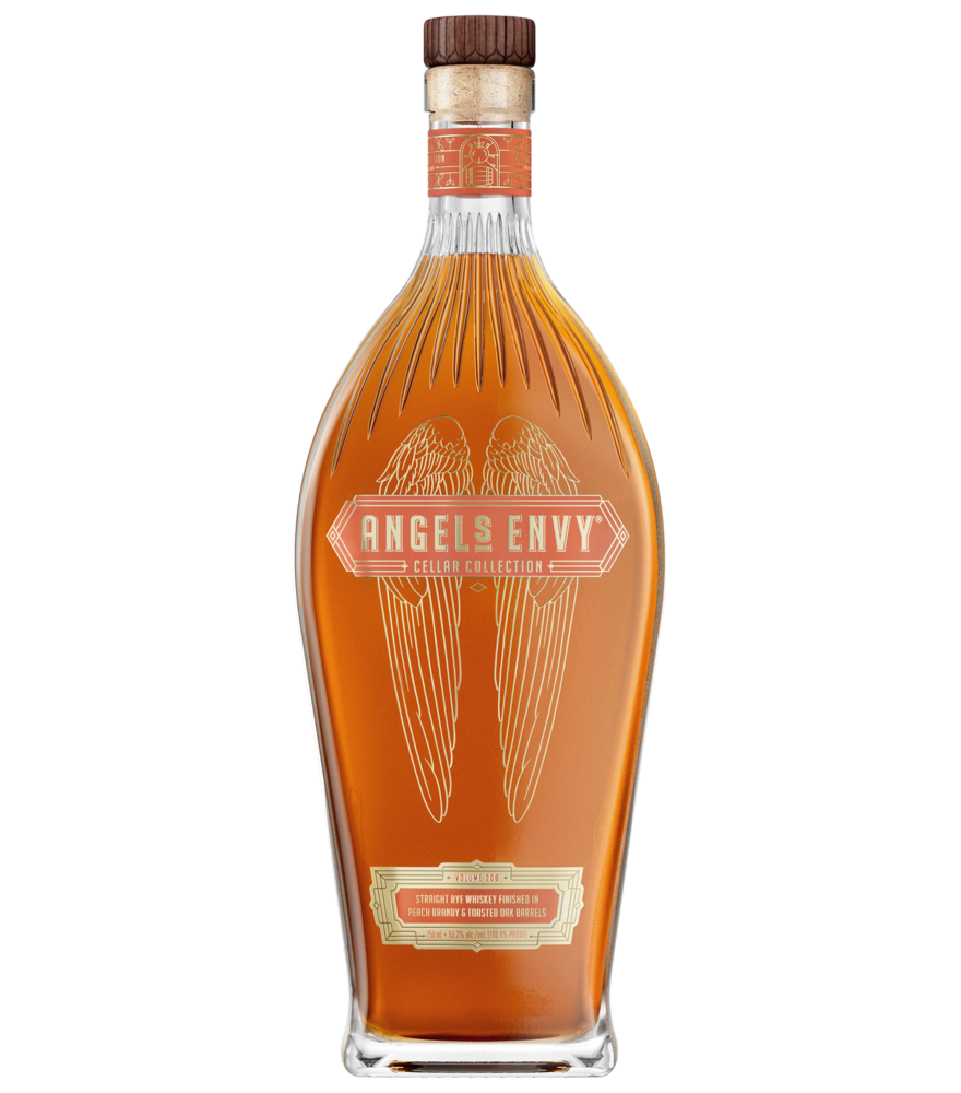 Angel's Envy Cellar Collection Vol. 6 Peach Brandy and Toasted Oak Rye Whiskey 750ml bottle