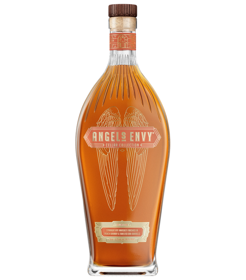 Angel's Envy Cellar Collection Vol. 6 Peach Brandy and Toasted Oak Rye Whiskey 750ml bottle