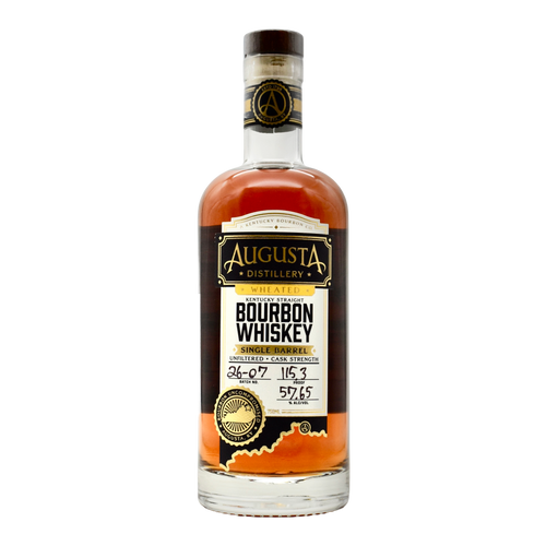 Augusta Distillery Wheated Single Barrel Bourbon Cask Strength Kentucky Bourbon 750ml