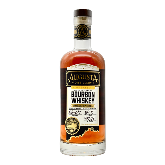 Augusta Distillery Wheated Single Barrel Bourbon Cask Strength Kentucky Bourbon 750ml