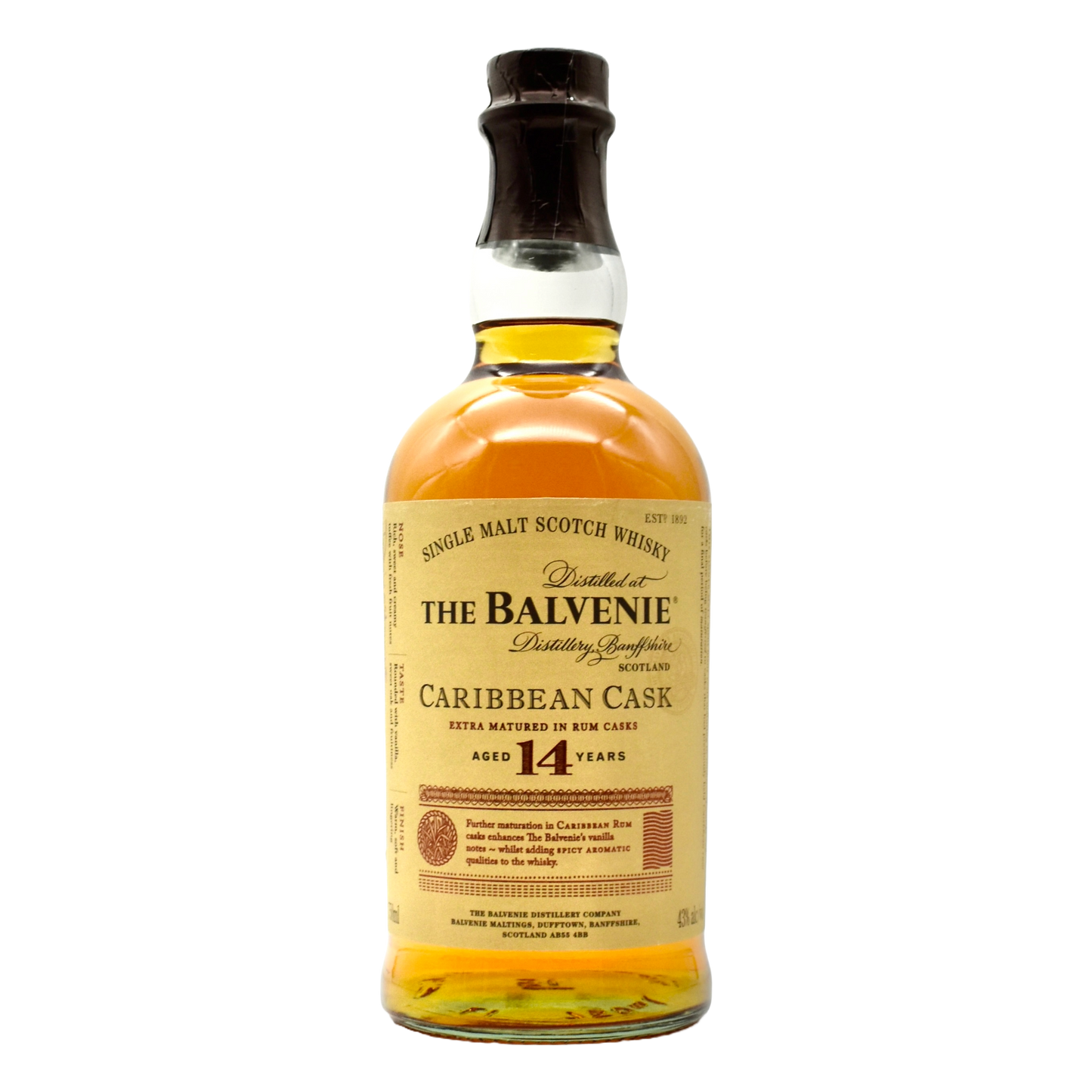 Balvenie 14 Year Caribbean Cask Scotch Whiskey 750ml