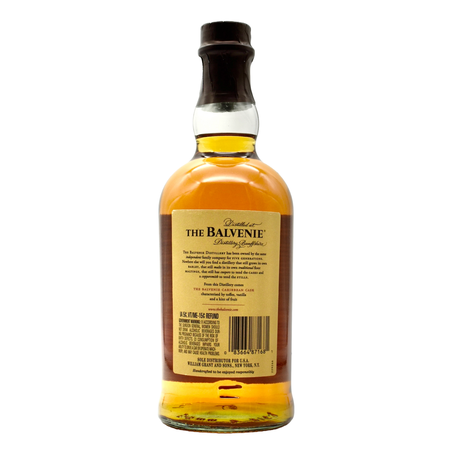 Balvenie 14 Year Old Caribbean Cask Single Malt Scotch Whisky 750ml
