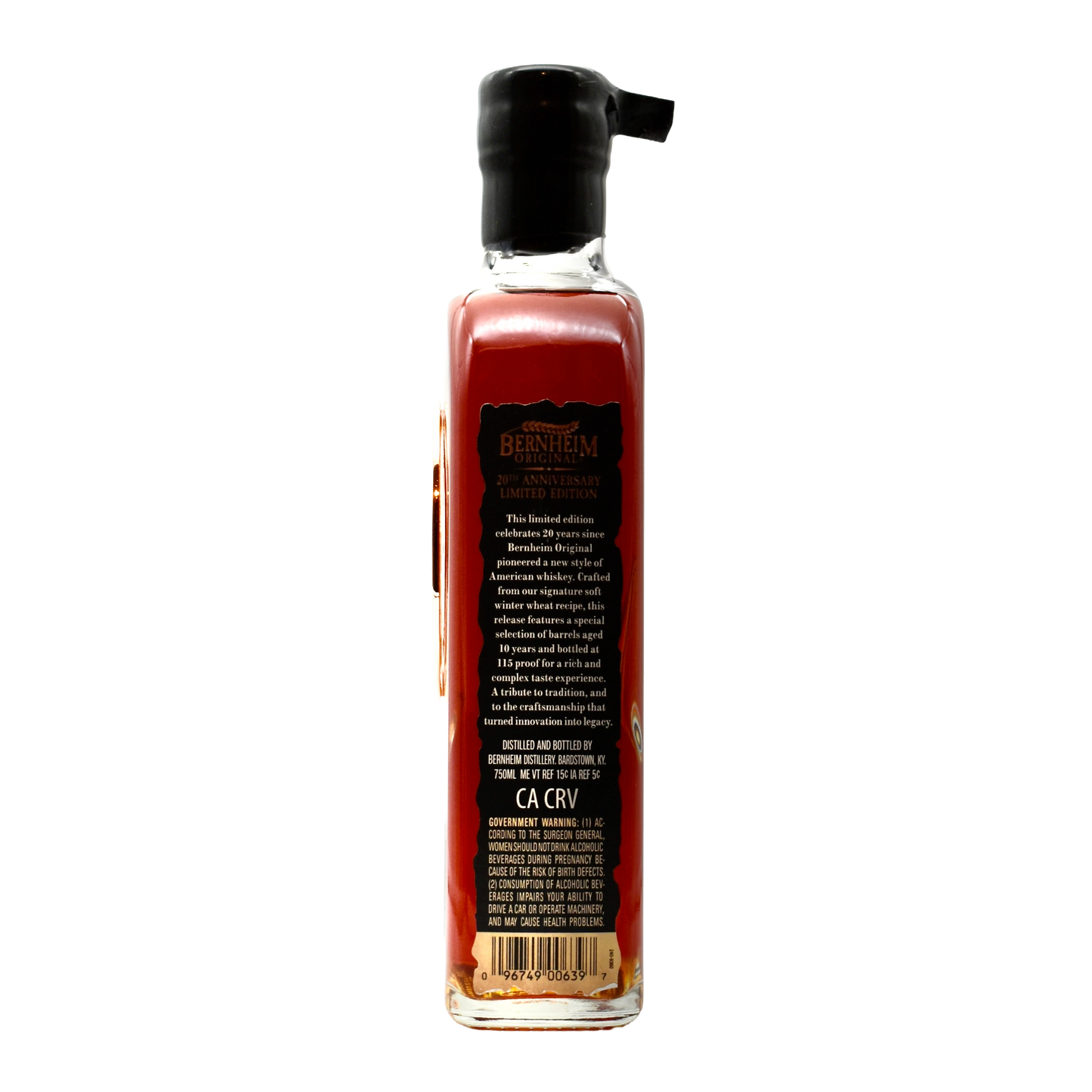 Bernheim Wheat Whiskey Limited Edition 20th Anniversary 10 Year 750ml