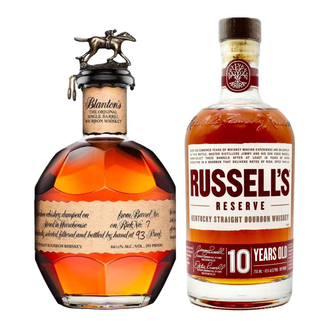 Blanton's Single Barrel & Russell's 10yr Bourbon Combo (2 x 750ml)