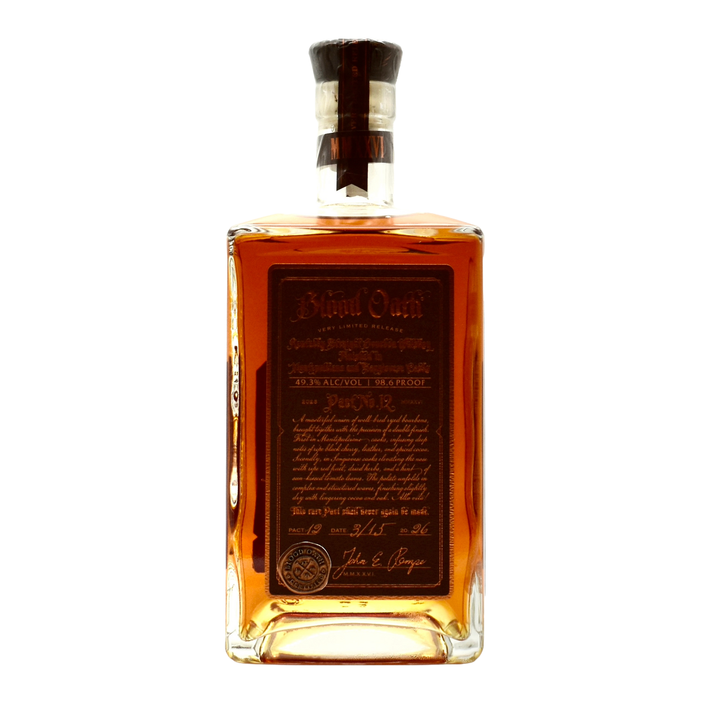 Blood Oath Bourbon Pact No. 12 750ml
