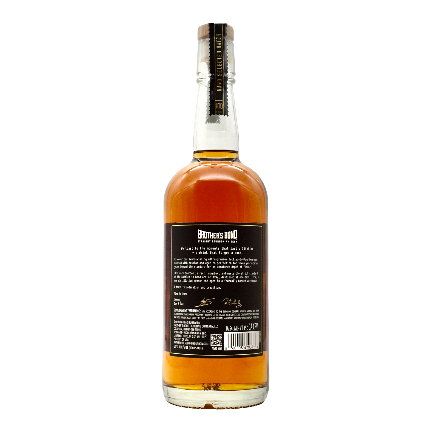 Brothers Bond Bourbon Bottled In Bond 7 Year 750ml