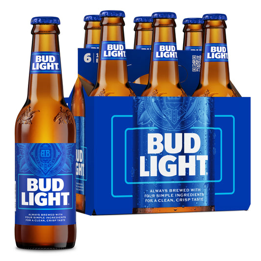 Bud Light 6-Pack 12 oz Bottles