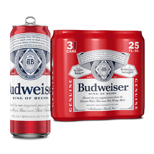 Budweiser 3-Pack 25 oz