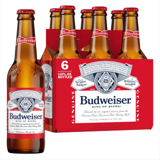 Budweiser 6-Pack 12 oz Bottles