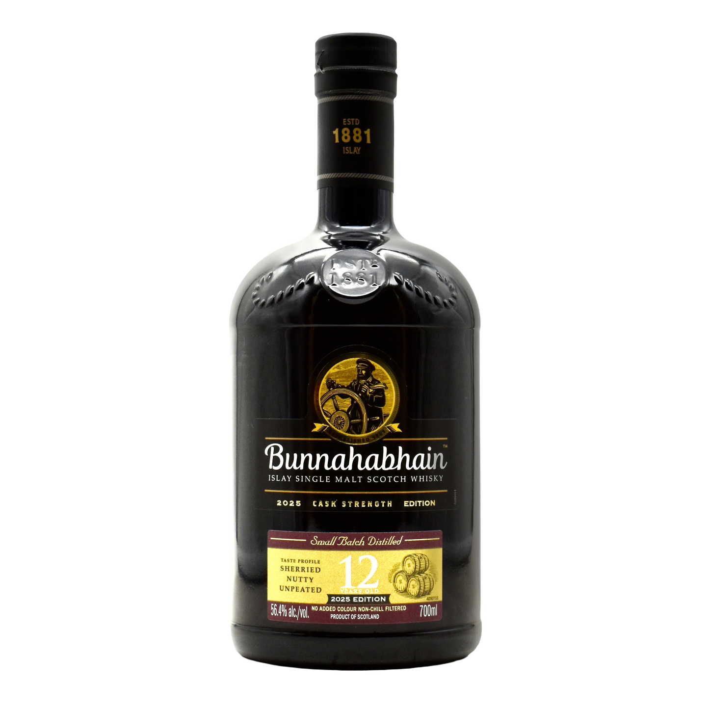 Bunnahabhain 12 Year Cask Strength Single Malt Scotch Whiskey 2025 750ml