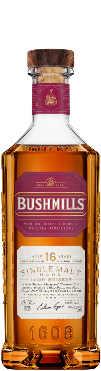 Bushmills 16 Year Old Single Malt Irish Whisky 750ml