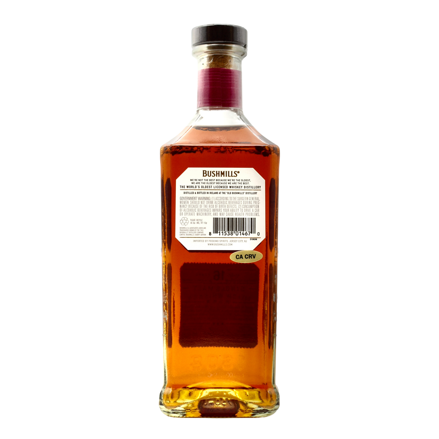 Bushmills 16 Year Old Single Malt Irish Whisky 750ml