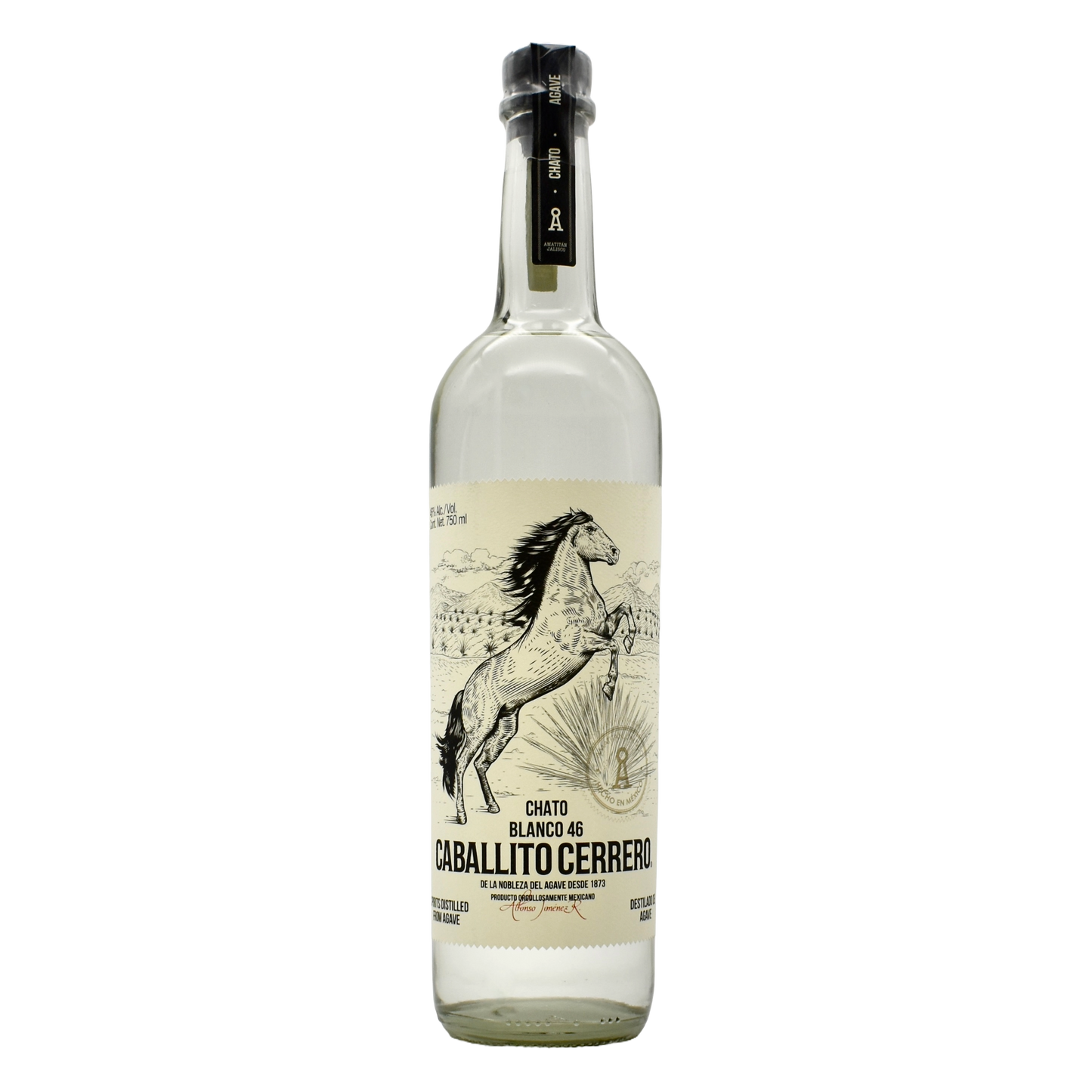 Caballito Cerrero Chato Blanco Destilado De Agave 750ml