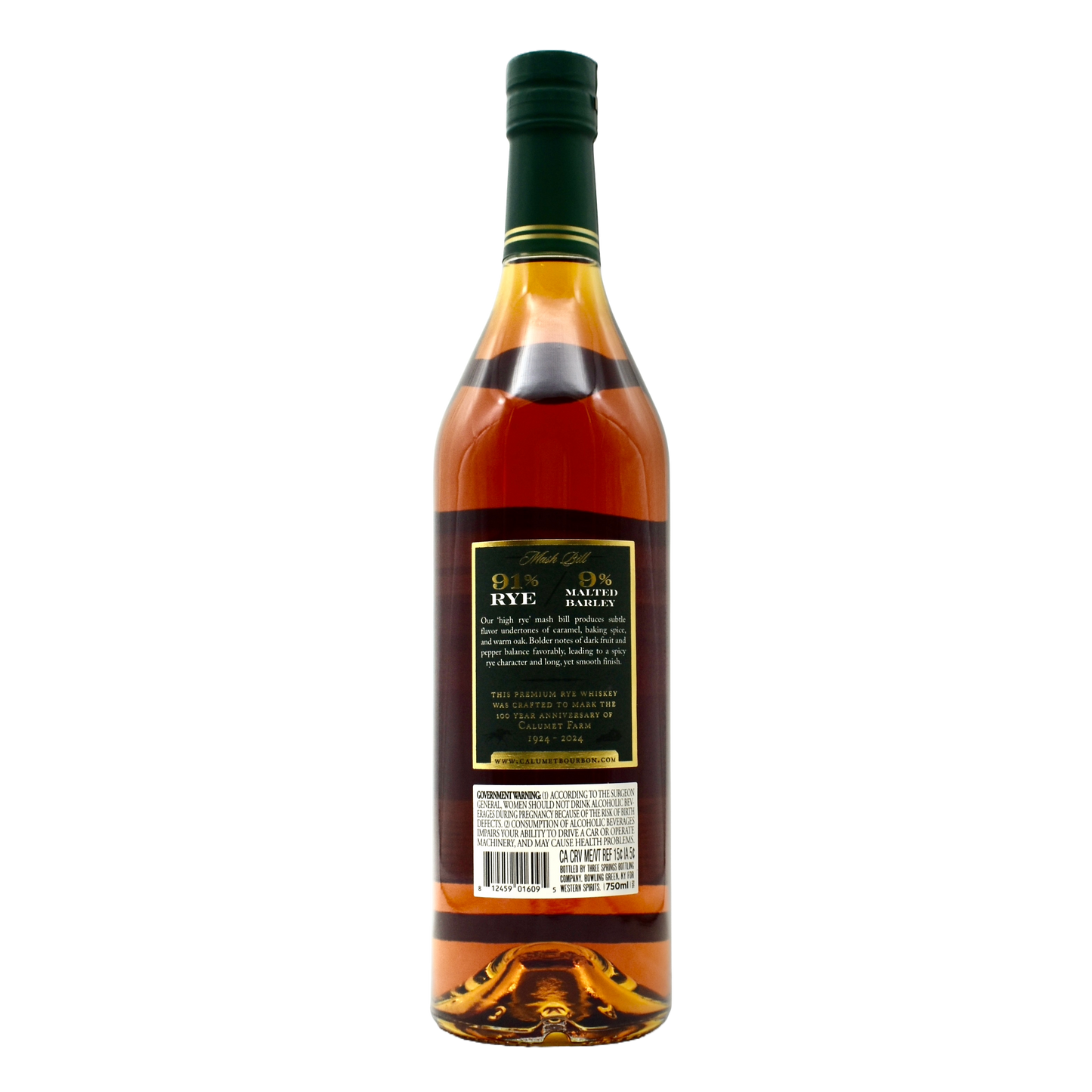 Calumet Farm Kentucky Rye Whiskey 750ml