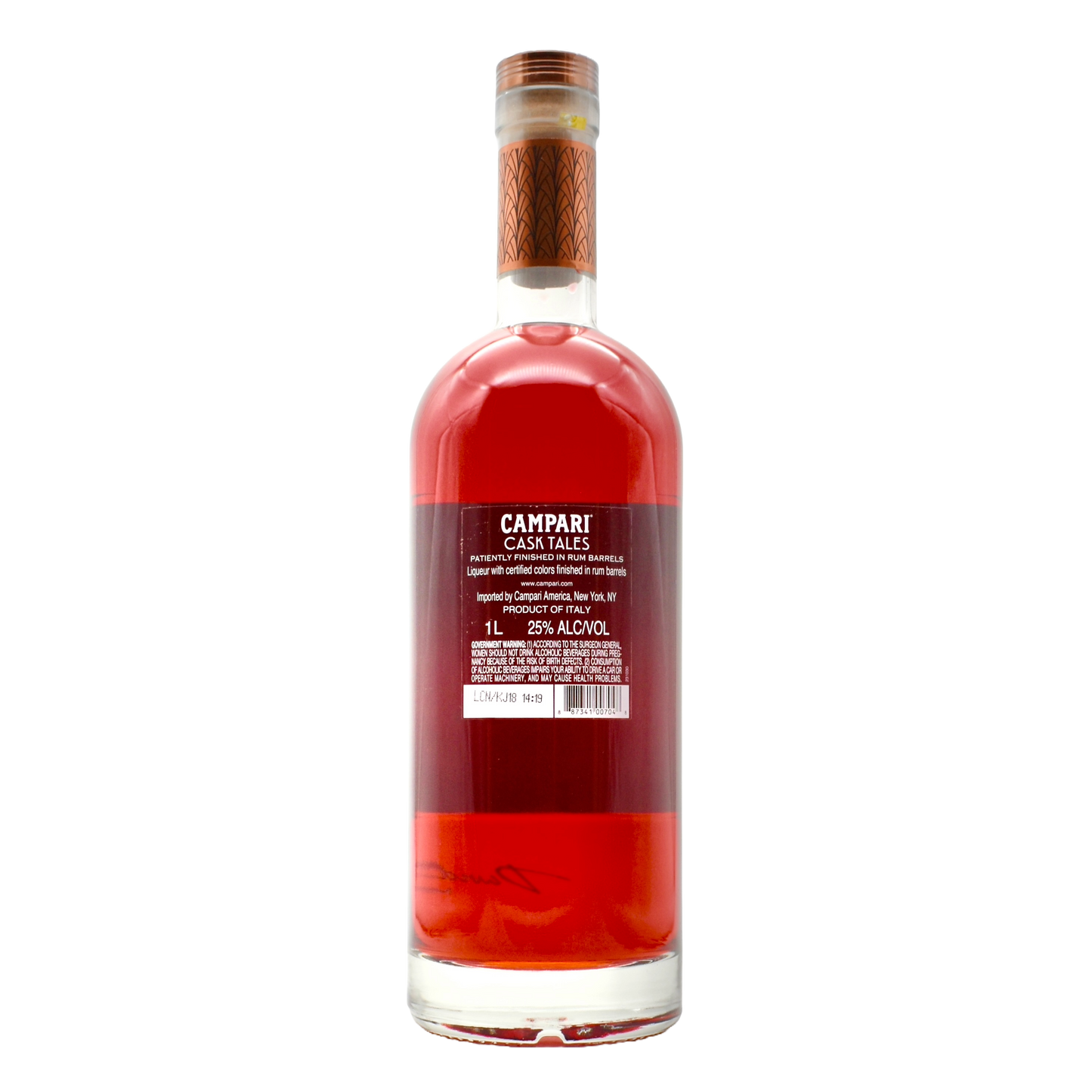 Campari Liqueur Cask Tales Rum Barrel 1L