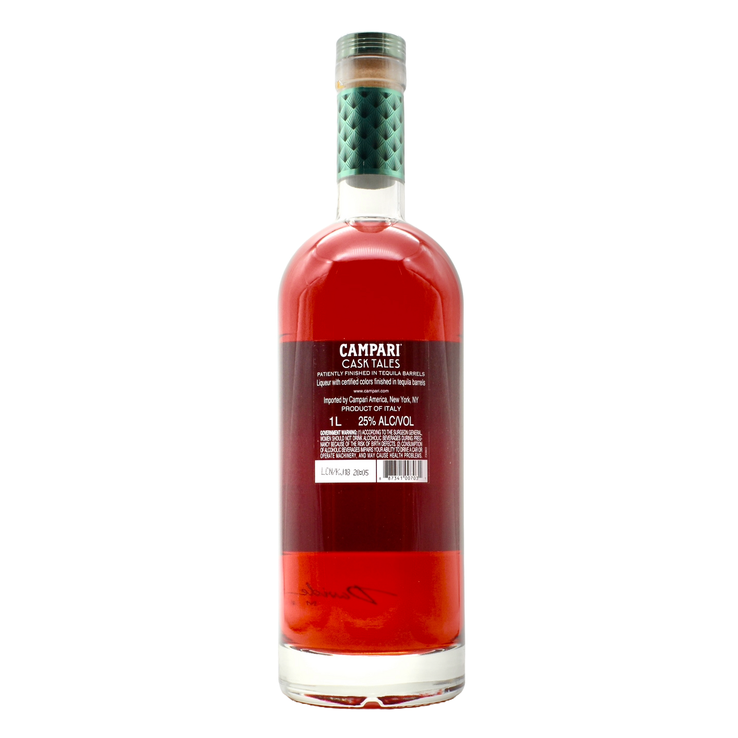 Campari Liqueur Cask Tales Tequila Barrel 1L