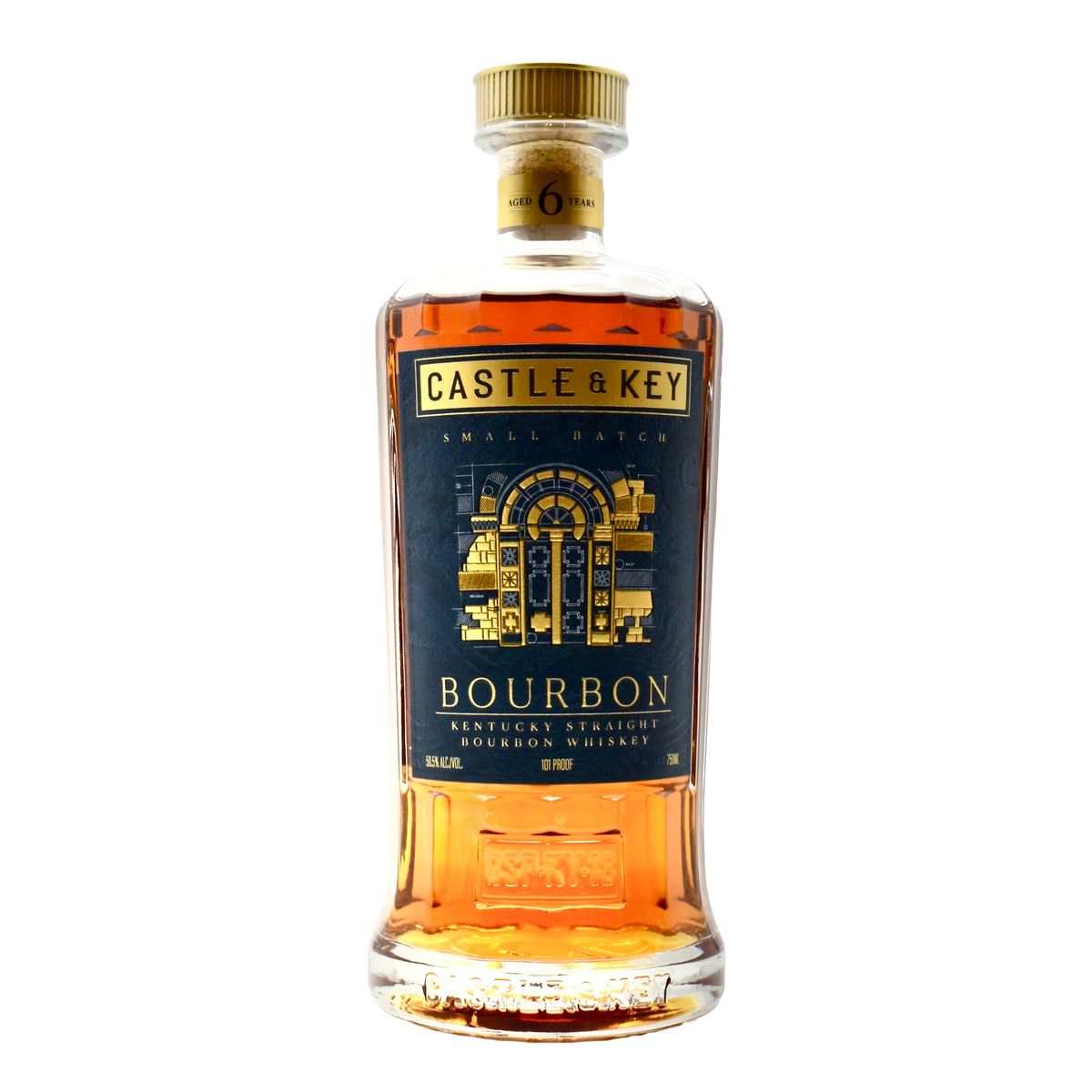 Factory Castel Key Castle & Key Bourbon 750ml | Premium Kentucky Straight Bourbon Whiskey ...