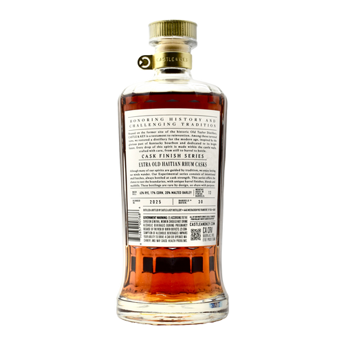 Castle & Key Rye Whiskey Experimental Series 2025 Extra Old Haitian Rhum Barrels 750ml