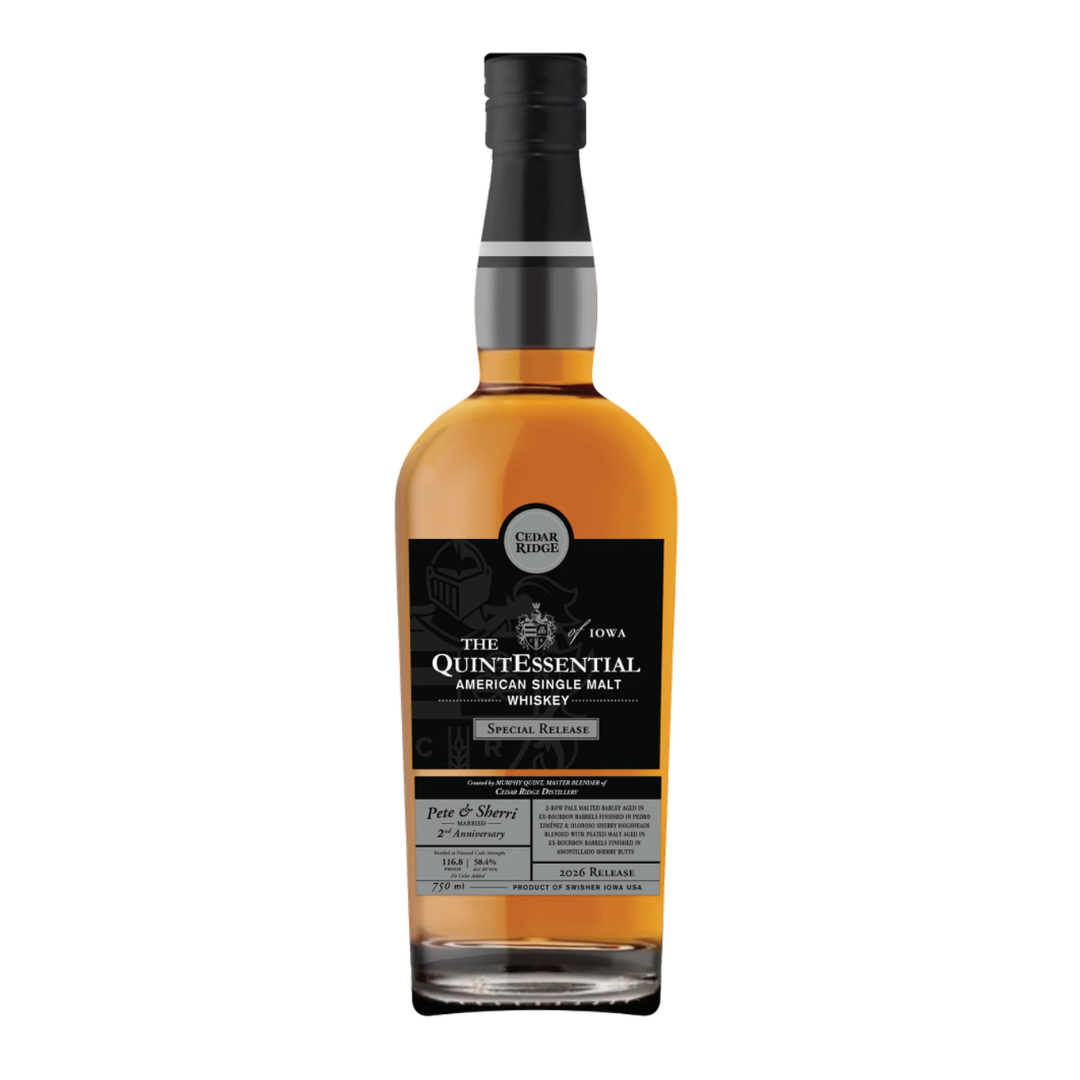 Cedar Ridge American Single Malt The QuintEssential Special Release - Pete and Sherri 2nd Anniversary