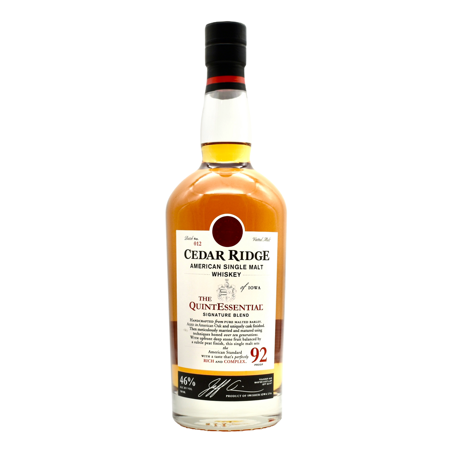 Cedar Ridge Single Malt Quintessential 750ml