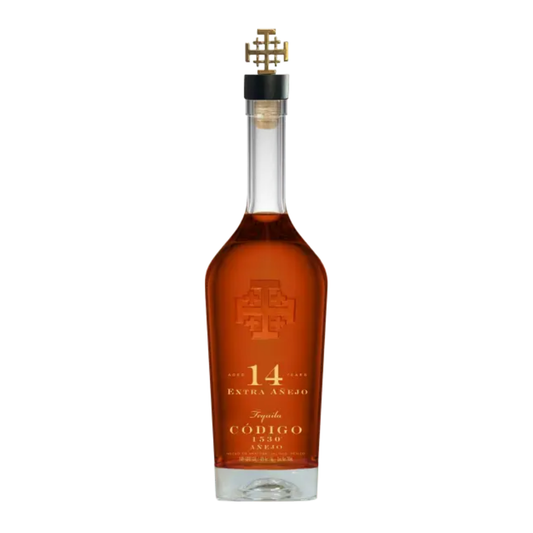 Codigo 1530 Tequila Extra Anejo 14 Year with 2 Flute Glasses
