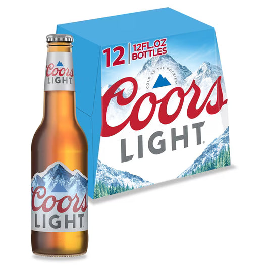 Coors Light 12-Pack 12 oz Bottles