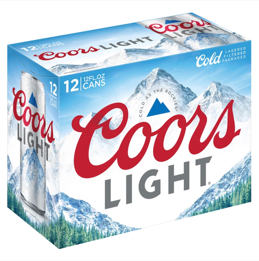 Coors Light 12-Pack 12 oz Cans