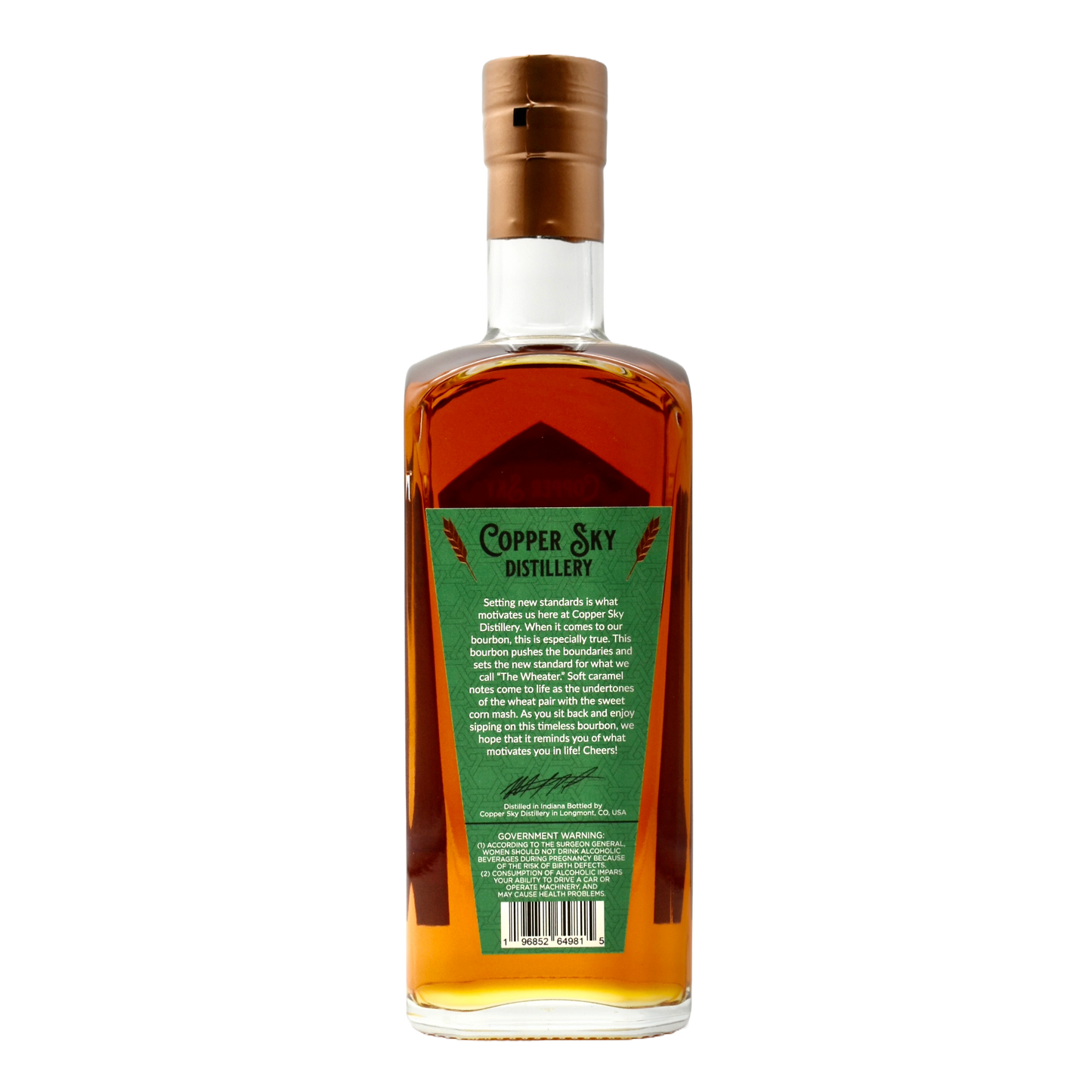 Copper Sky Distillery Wheated Bourbon 750ml