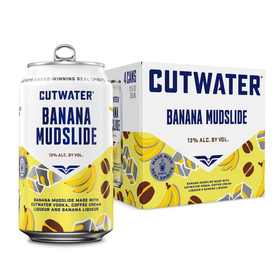 Cutwater Banana Mudslide 4-Pack 12oz Cans
