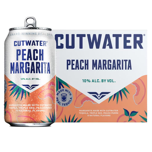 Cutwater Peach Margarita 4-Pack 12oz Cans